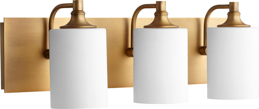 Celeste 3 Light Vanity in Aged Brass