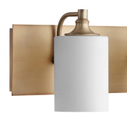 Celeste 4 Light Vanity in Aged Brass
