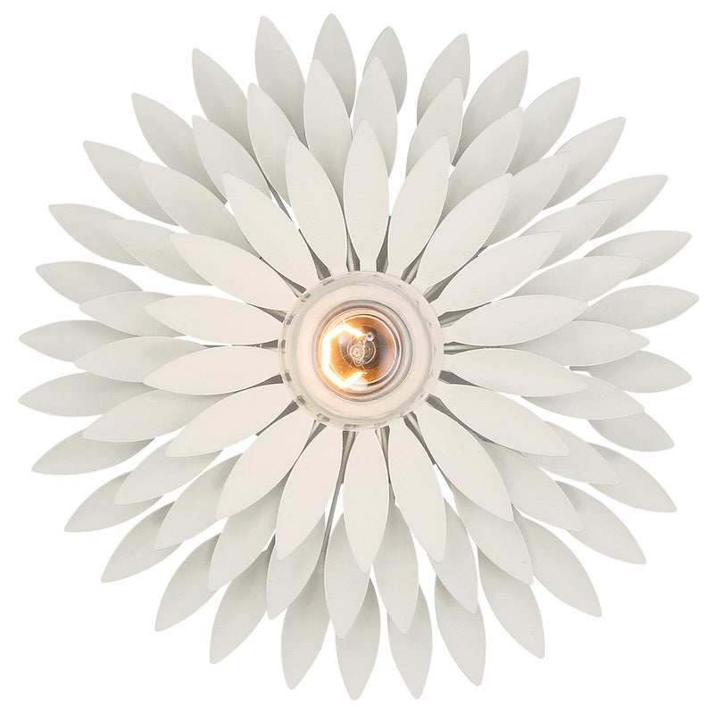 Broche 1 Light 11" Sconce in Matte White