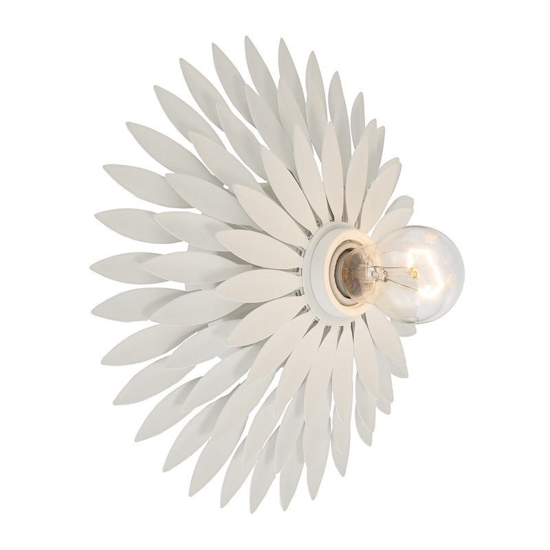 Broche 1 Light 11" Sconce in Matte White