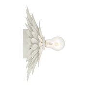 Broche 1 Light 11" Sconce in Matte White