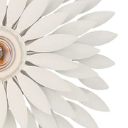 Broche 1 Light 11" Sconce in Matte White