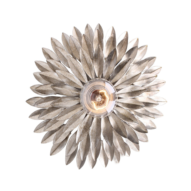 Broche 1 Light 11" Sconce in Antique Silver