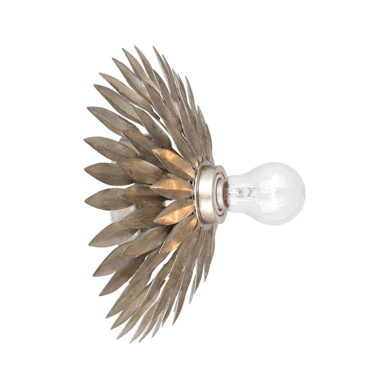 Broche 1 Light 11" Sconce in Antique Silver