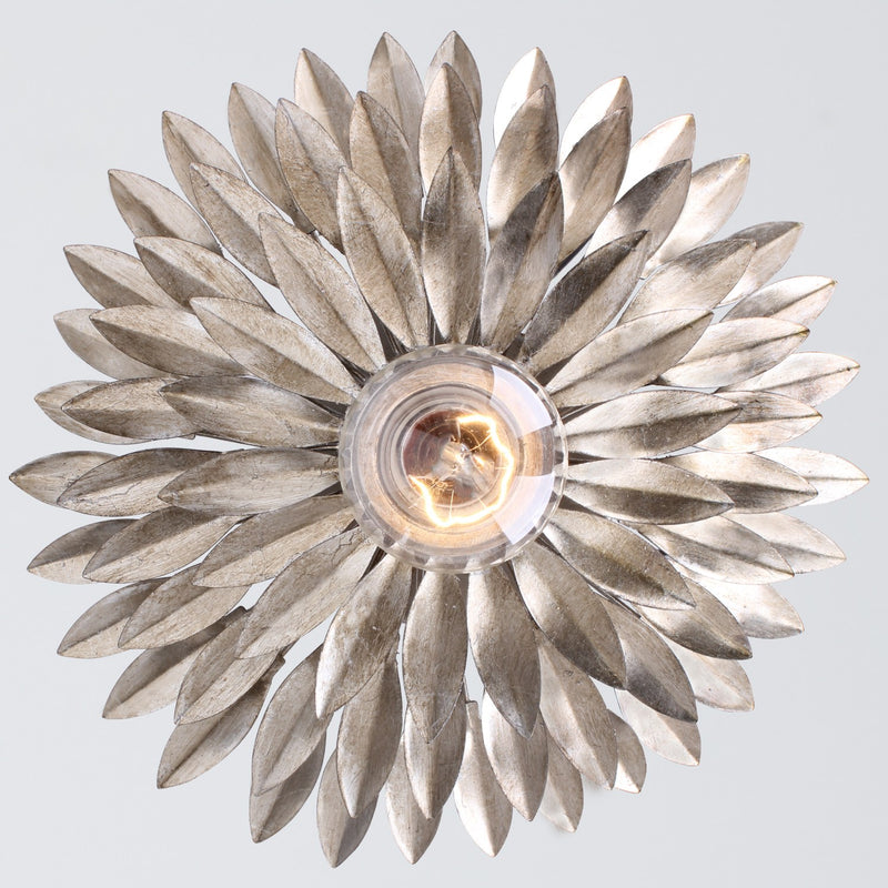Broche 1 Light 11" Sconce in Antique Silver