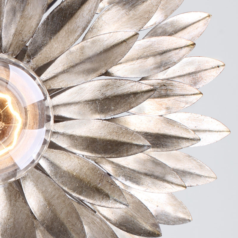Broche 1 Light 11" Sconce in Antique Silver