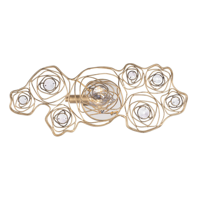Ethereal Rose 20.5" Wall Sconce in Havana Gold Ombre/Polished Stainless