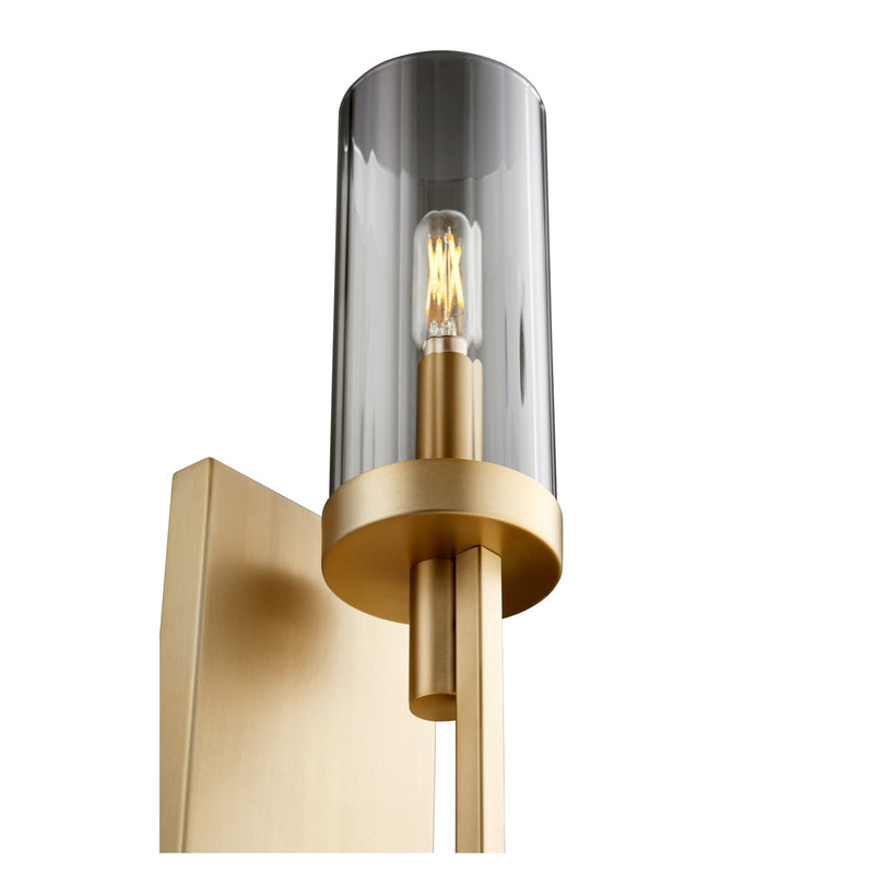 Ladin 1 Light Wall Sconce in Aged Brass