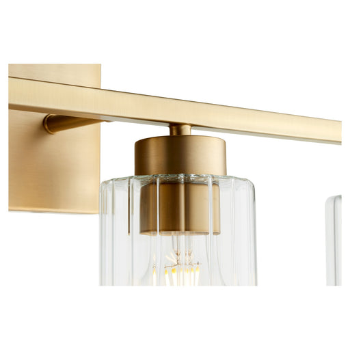 Ladin 4 Light Vanity in Aged Brass