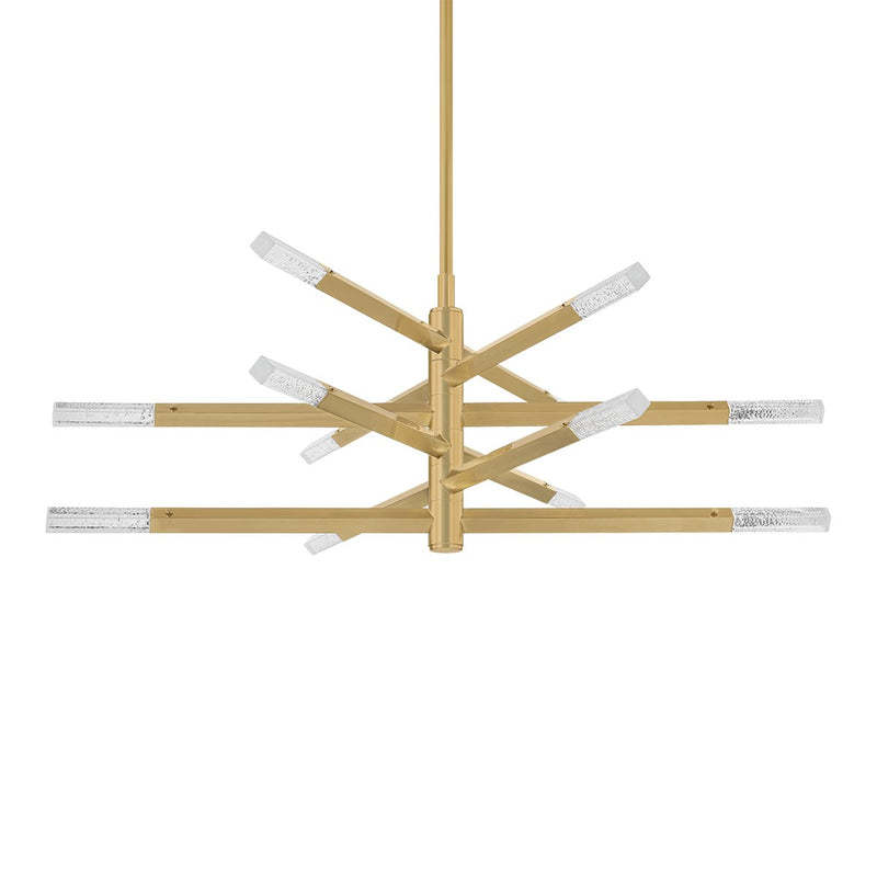 Strasbourg 12-Light Chandelier in Vintage Brass