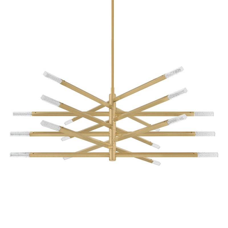 Strasbourg 18-Light Chandelier in Vintage Brass
