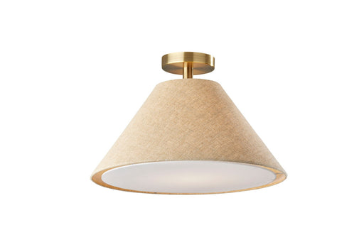 Hadley Flush Mount in Antique Brass