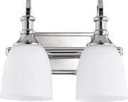 Richmond 2 Light Transitional Vanity in Polished Nickel