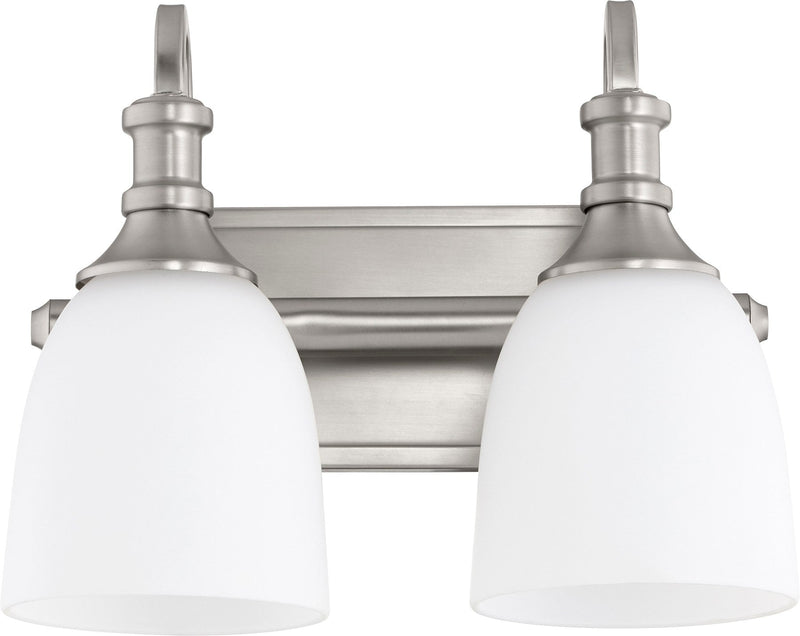 Richmond 2 Light Transitional Vanity in Satin Nickel