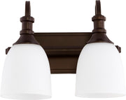 Richmond 2 Light Transitional Vanity in Oiled Bronze