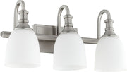 Richmond 3 Light Transitional Vanity in Satin Nickel