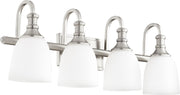 Richmond 4 Light Transitional Vanity in Satin Nickel