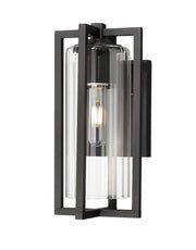 Aura 1 Light 6" Outdoor Wall Light in Black