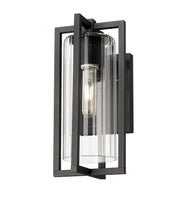 Aura 1 Light 6" Outdoor Wall Light in Black