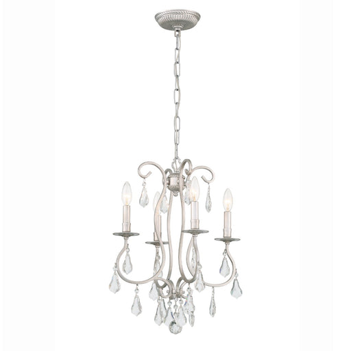 Ashton 4 Light 16" Chandelier in Olde Silver