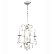Ashton 4 Light 16" Chandelier in Olde Silver