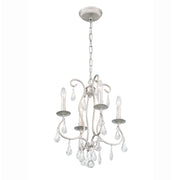 Ashton 4 Light 16" Chandelier in Olde Silver