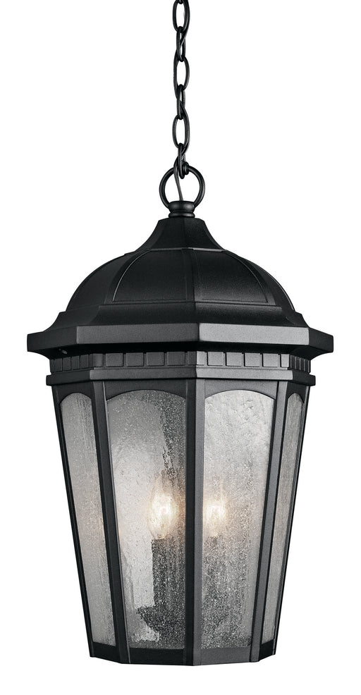 Courtyard Outdoor Pendant 3-Light in Textured Black
