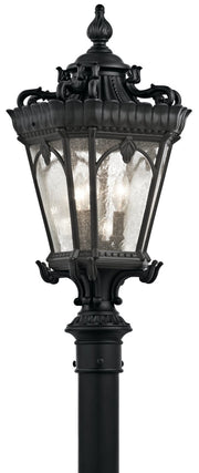 Tournai 3-Light Outdoor Post Light in Textured Black