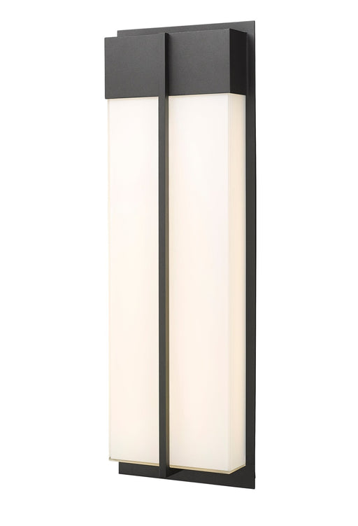 Nyx 2 Light 8" Outdoor Wall Light, 24" Tall in Black