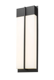 Nyx 2 Light 8" Outdoor Wall Light, 24" Tall in Black