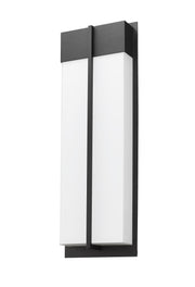 Nyx 2 Light 8" Outdoor Wall Light, 24" Tall in Black