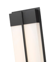 Nyx 2 Light 8" Outdoor Wall Light, 18" Tall in Black
