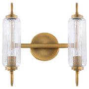 Whitmire 2 Light Vanity in Brushed Brass