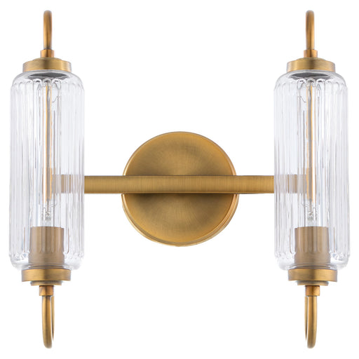 Whitmire 2 Light Vanity in Brushed Brass
