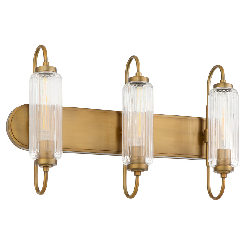 Whitmire 3 Light Vanity in Brushed Brass