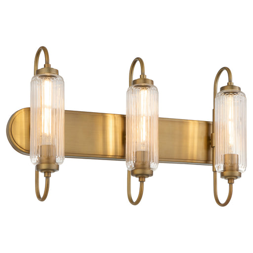 Whitmire 3 Light Vanity in Brushed Brass
