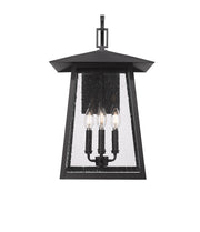 Rainer 4 Light 13.5" Outdoor Wall Light in Black