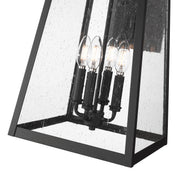 Rainer 4 Light 13.5" Outdoor Wall Light in Black