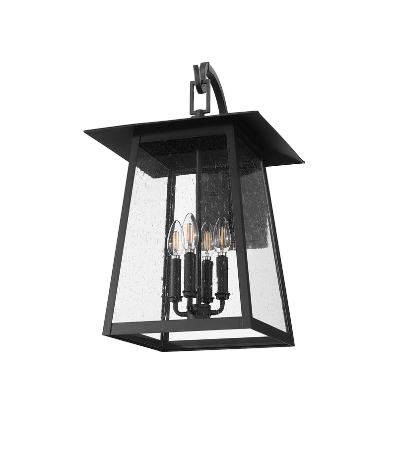 Rainer 4 Light 13.5" Outdoor Wall Light in Black
