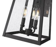 Rainer 3 Light 11.5" Outdoor Wall Light in Black