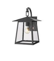 Rainer 1 Light 9.5" Outdoor Wall Light in Black