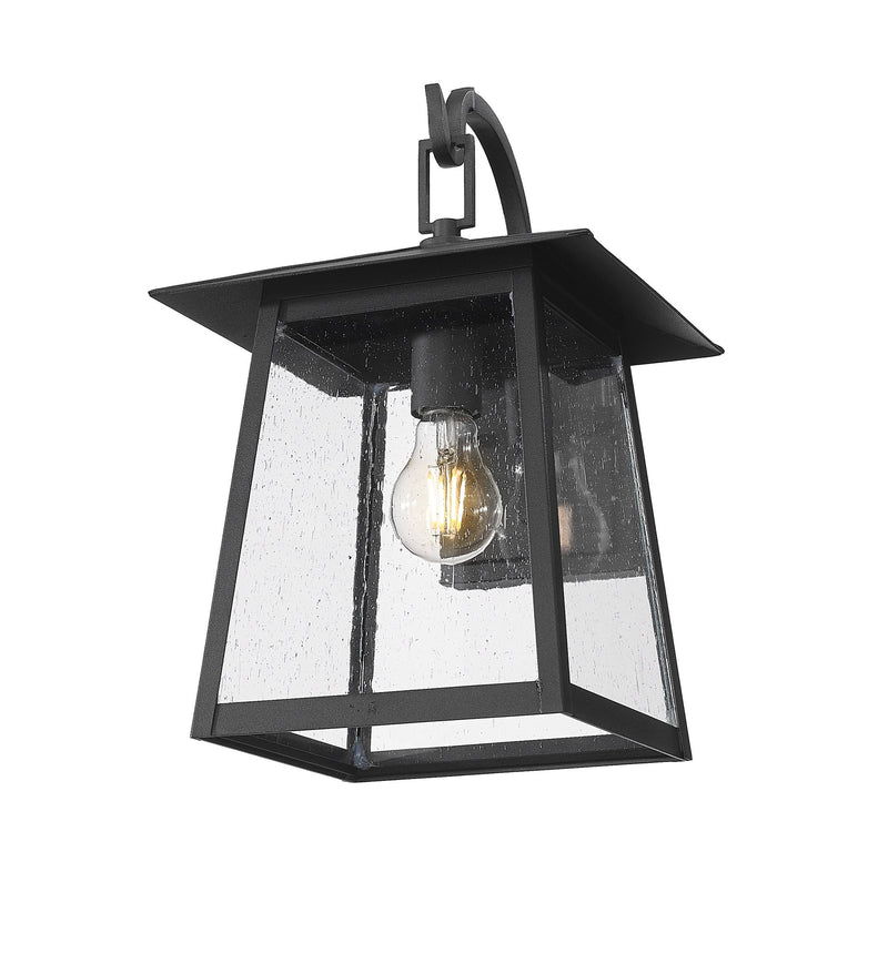 Rainer 1 Light 9.5" Outdoor Wall Light in Black