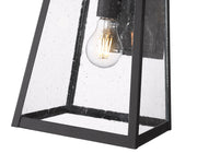 Rainer 1 Light 9.5" Outdoor Wall Light in Black