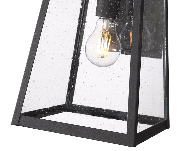 Rainer 1 Light 9.5" Outdoor Wall Light in Black
