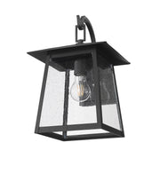 Rainer 1 Light 9.5" Outdoor Wall Light in Black