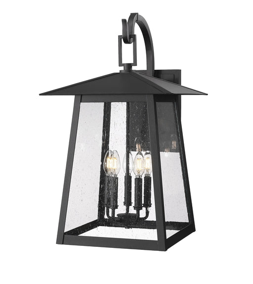Rainer 5 Light 15.5" Outdoor Wall Light in Black