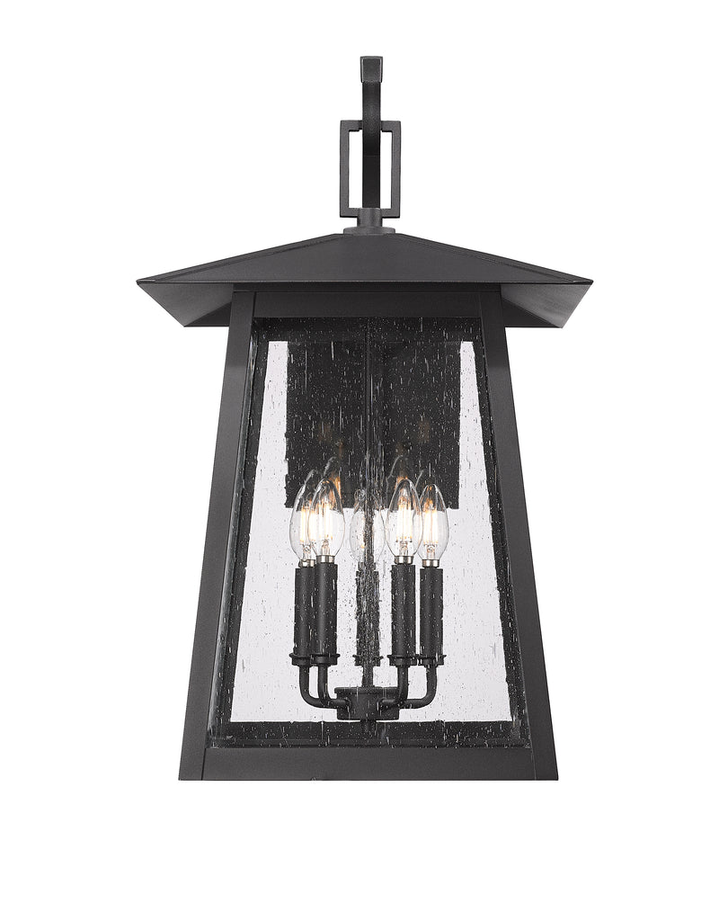 Rainer 5 Light 15.5" Outdoor Wall Light in Black