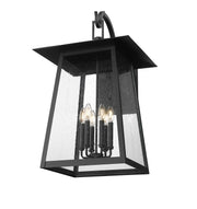 Rainer 6 Light 17.5" Outdoor Wall Light in Black