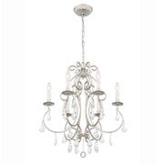 Ashton 6 Light 21.5" Chandelier in Olde Silver