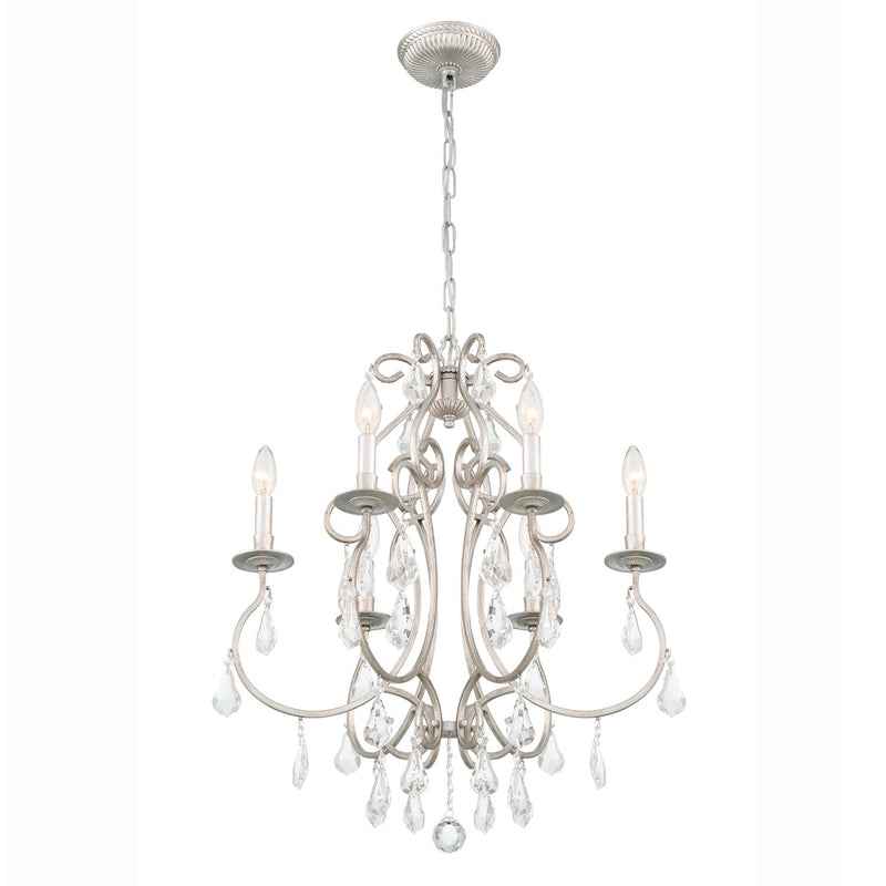Ashton 6 Light 21.5" Chandelier in Olde Silver